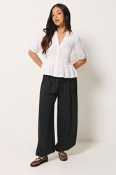 PixieGirl Petite Women's Black Crepe Balloon Trousers | PixieGirl 3