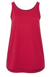 YOURSET Plus Size 2 Pack Red & Olive Green Core Vest Tops | Yours Clothing 8