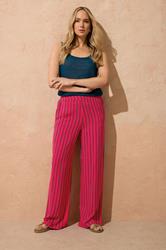 LTS Tall Women's Red Stripe Wide Leg Trousers | Long Tall Sally 3