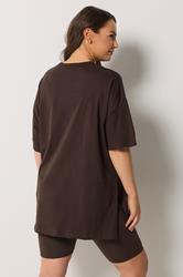 YOURS Plus Size Chocolate Brown Shorts | Yours Clothing 2