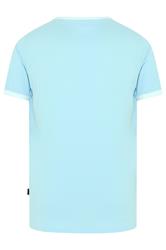 BadRhino Big & Tall Light Blue Ringer T-Shirt | BadRhino 6