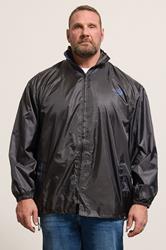D555 Big & Tall Black Pack Away Waterproof Jacket | BadRhino 3