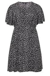 YOURS Curve Black Daisy Smock Mini Dress