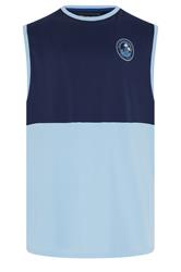 KAM Big & Tall Light Blue Palm Springs Vest Top | BadRhino 1