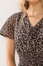 LTS Tall Women's Brown Leopard Print Maxi Dress | Long Tall Sally 4