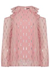 STAR Pink Metallic Cold Shoulder Top | StarByJM 5