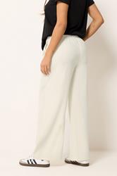 PixieGirl Petite Women's Ivory White Formal Wide Leg Trousers | PixieGirl 4