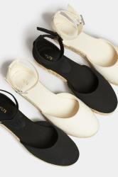 LTS Black Closed Toe Espadrilles In Standard D Fit