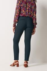 M&Co Navy Blue Pintuck Tailored Trousers | M&Co 2