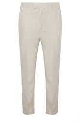 BadRhino Tailoring Big & Tall Oatmeal Brown Linen Suit Trousers
