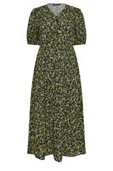 M&Co Green Ditsy Floral Puff Sleeve Midi Dress | M&Co 6