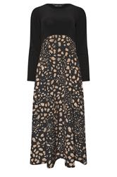 M&Co Black Abstract Print 2 In 1 Maxi Dress | M&Co 5
