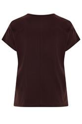 YOURS Plus Size Brown 'Mystic Soul' Laser Cut Slogan T-Shirt | Yours Clothing 6
