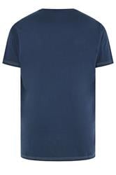 KAM Big & Tall Navy Blue 'Greystone' Graphic Print T-Shirt | BadRhino 2