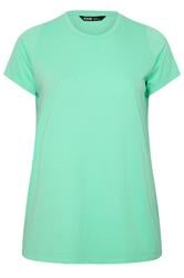 YOURS Camiseta básica verde menta lisa