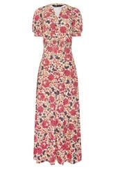LTS Tall Women's Natural Brown & Pink Floral Cotton Maxi Dress | Long Tall Sally 5