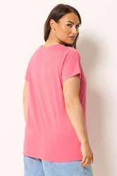 YOURS 5 PACK Plus Size Pink & Orange Core T-Shirts | Yours Clothing 9