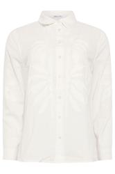 M&Co White Embroidered Cotton Shirt | M&Co 6