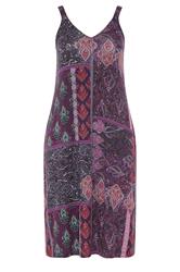 YOURS Curve Purple Paisley Throw On Dress