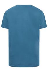 D555 Big & Tall Teal Blue Core T-Shirt | BadRhino 4
