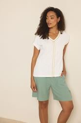 M&Co Sage Green Linen Shorts | M&Co 3