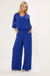 STAR Cobalt Blue Wide Leg Trousers | StarByJM 3