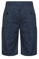 BadRhino Big & Tall Navy Blue Long Length Cargo Shorts | BadRhino 7