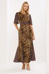 STAR Brown Leopard Print Maxi Dress |StarByJM 3