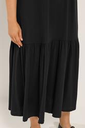 YOURS Plus Size Black Drop Waist Maxi Dress | Yours Clothing 4
