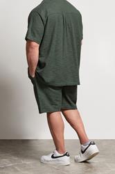 BadRhino Big & Tall Green Textured Shorts | BadRhino 4