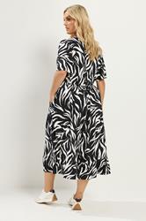 YOURS Plus Size Black Zebra Print Maxi Dress | Yours Clothing 2