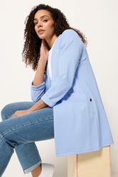 M&Co Blue Textured Jersey Jacket | M&Co 3