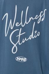 YOURS ACTIVE Plus Size Blue 'Wellness Studio' T-Shirt | Yours Clothing 7