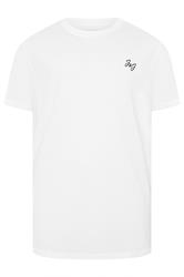 JACK & JONES Big & Tall 5 PACK White/Blue/Black/Green/Off-White T-Shirts | BadRhino 9