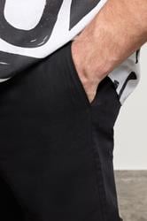 BadRhino Big & Tall Black Linen Formal Trousers | BadRhino 4