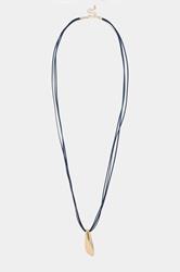 Gold Tone Cord Pendant Necklace | Yours Clothing 3