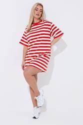 LIMITED COLLECTION Plus Size Red Stripe Dress | Yours Clothing 1