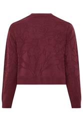 LIMITED COLLECTION Plus Size Red Rose Jacquard Cardigan 7