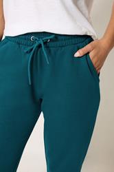 M&Co Petite Teal Green Cuffed Joggers | M&Co 4