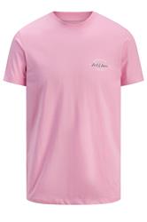 JACK & JONES Big & Tall Pink T-Shirt | BadRhino 2