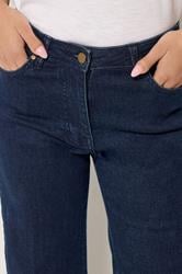 M&Co Dark Indigo Blue Flare Jeans | M&Co 4