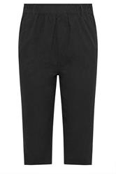 YOURS 2 PACK Plus Size Black & Beige Brown Cool Cotton Cropped Trousers | Yours Clothing 8
