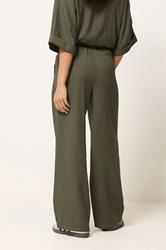 PixieGirl Petite Women's Green Wide Leg Trousers | PixieGirl 2