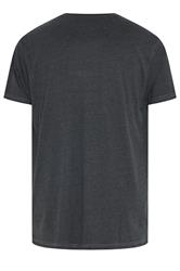 KAM Big & Tall Black Brooklyn Motorbike Graphic Print T-Shirt | BadRhino 2