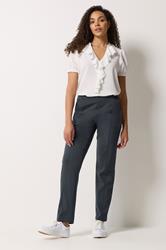 M&Co Grey Ponte Seam Detail Trousers | M&Co 1