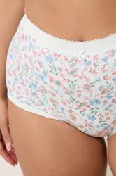 YOURSET 5 PACK Plus Size Pink Floral Print Full Briefs | Yours Clothing 5