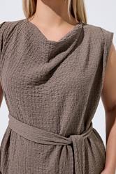 LIMITED COLLECTION Curve Brown Textured Sleeveless Top 5
