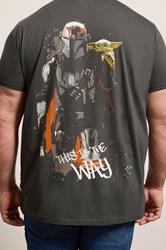 BadRhino Big & Tall Grey Mandalorian & Grogu Graphic T-Shirt | BadRhino 4