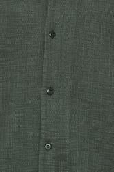 BadRhino Big & Tall Green Textured Revere Shirt | BadRhino 8