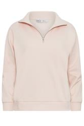 M&Co Petite Pink Quarter Zip Sweatshirt